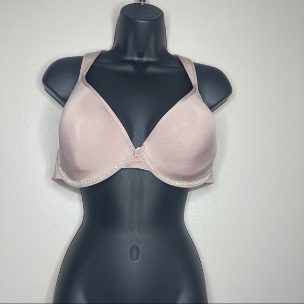 Vince Camuto 42D Underwire Bra Nude Beige Convertible Racerback Full Coverage